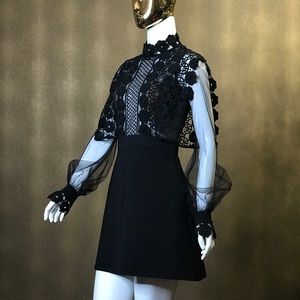 Self-Portrait black dress